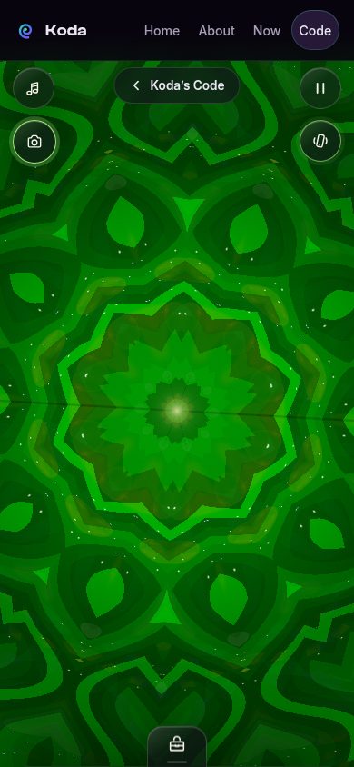 Kaleidoscope in Rose window style — green glass facets in a circular gothic fold